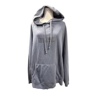 Taylor Swift The Eras Tour Washed Blue Hoodie First Edition US Dates Rare